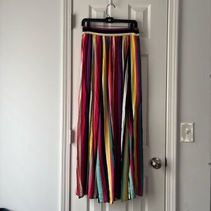 New York & Company Colorful Striped Maxi Skirt